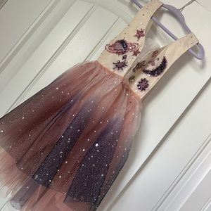 Cora and Violet Space toddler dress